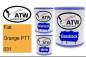 Preview: Fiat, Orange PTT, 031: 1L Lackdose + 1L Klarlack + 500ml Härter - Set, von ATW Autoteile West.